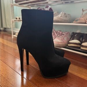 Jlo Black Stiletto Booties